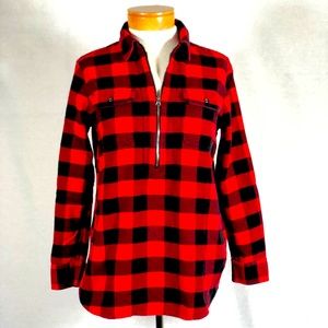 Women’s Chaps Denim Buffalo Plaid Flannel Shirt S